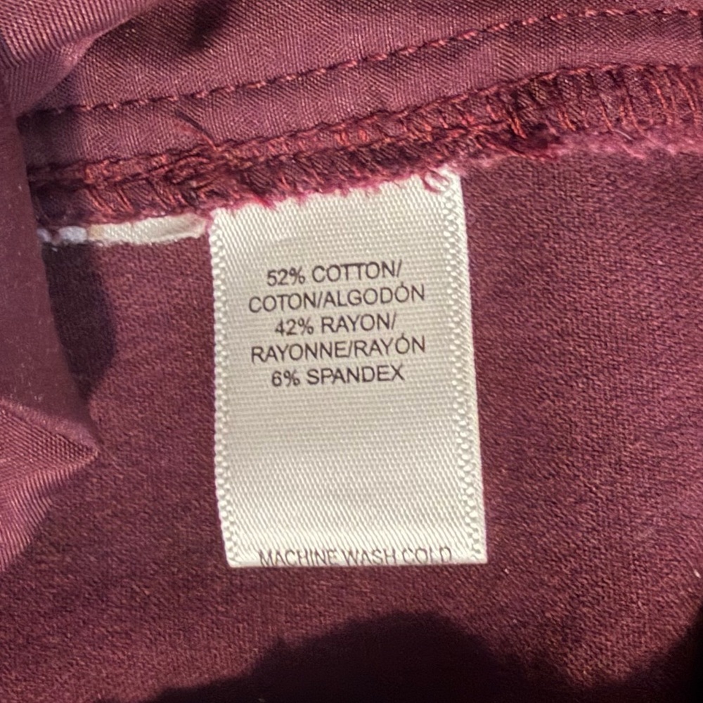 LOFT Julie Skinny Fit Ankle Pants in Plum - Picture 14 of 16